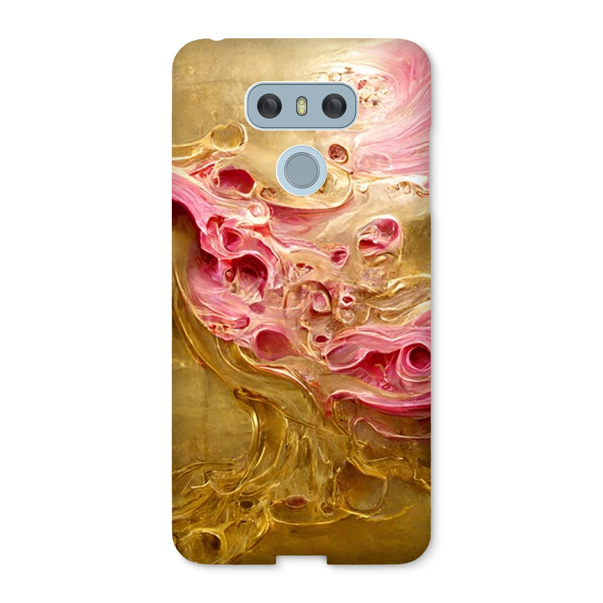 Swirls of Gold and Pinkk Snap Phone Case