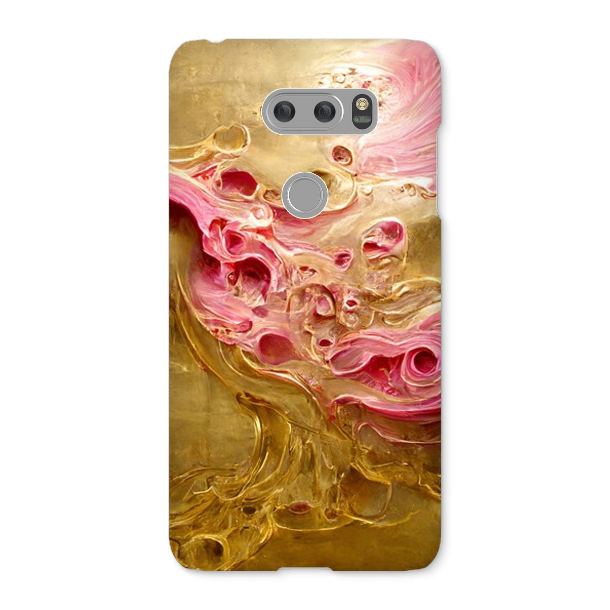 Swirls of Gold and Pinkk Snap Phone Case