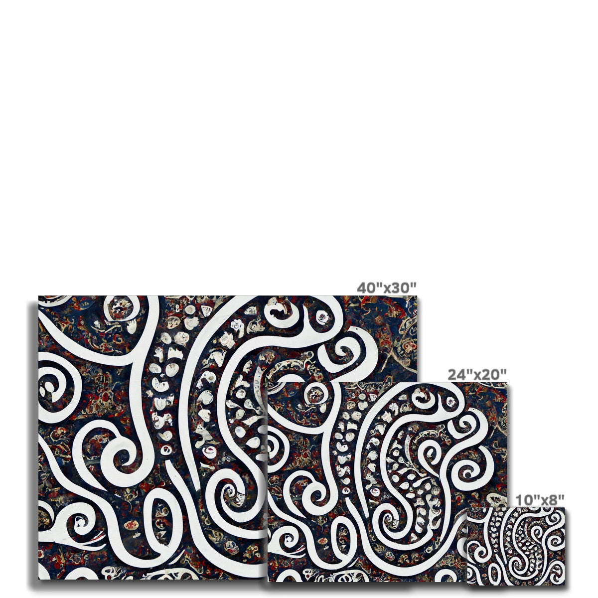 Swirling Paisley Canvas