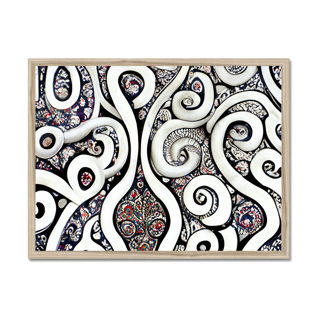 Paisley Swirls Framed Print