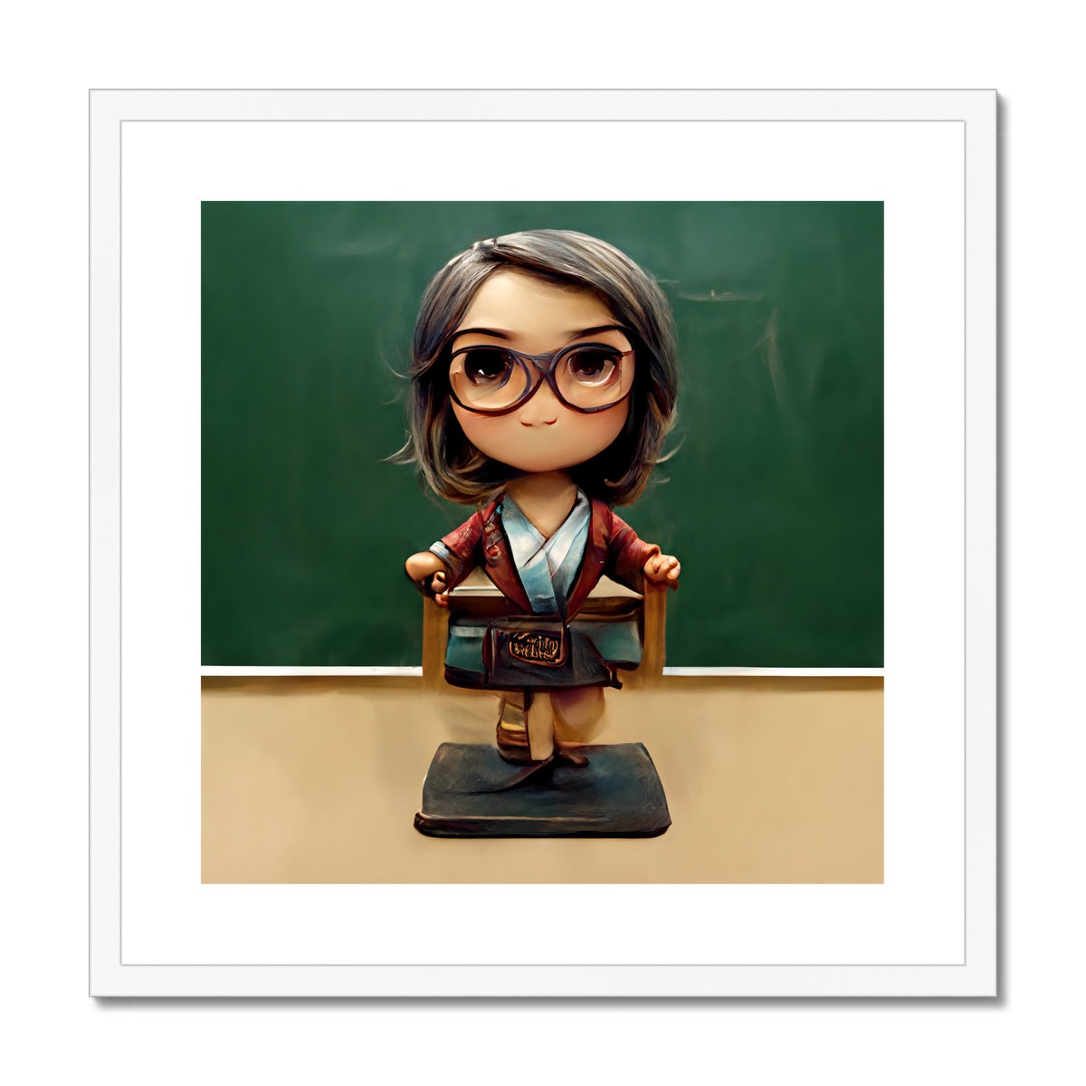 TeachMe Teacher Pop Framed & Mounted Print
