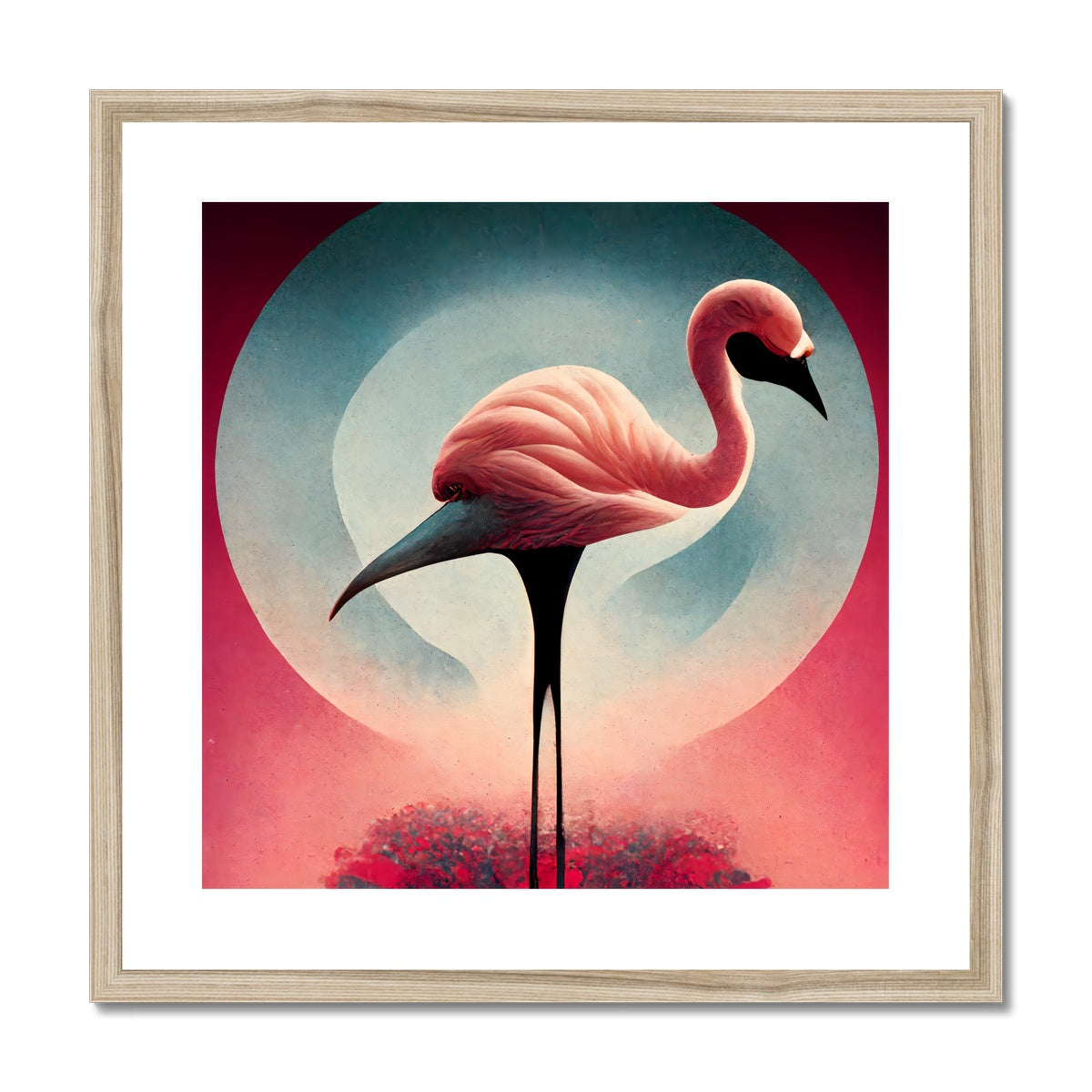 Dreamy Flamingo Framed & Mounted Print