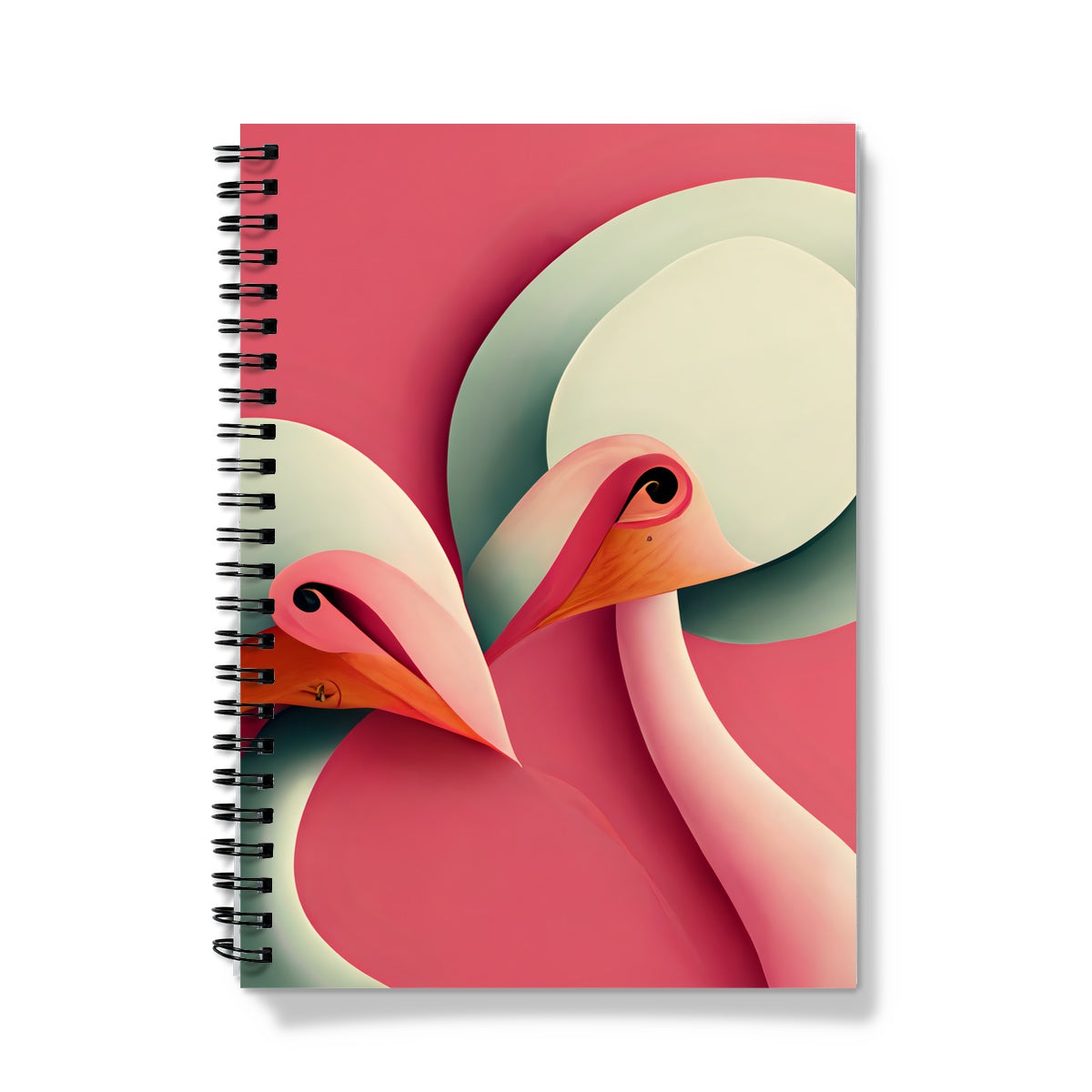 Flamingo Love Birds Notebook