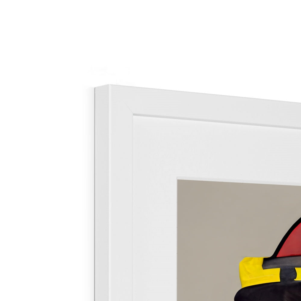 Fireman Guy Pop Framed & Mounted Print