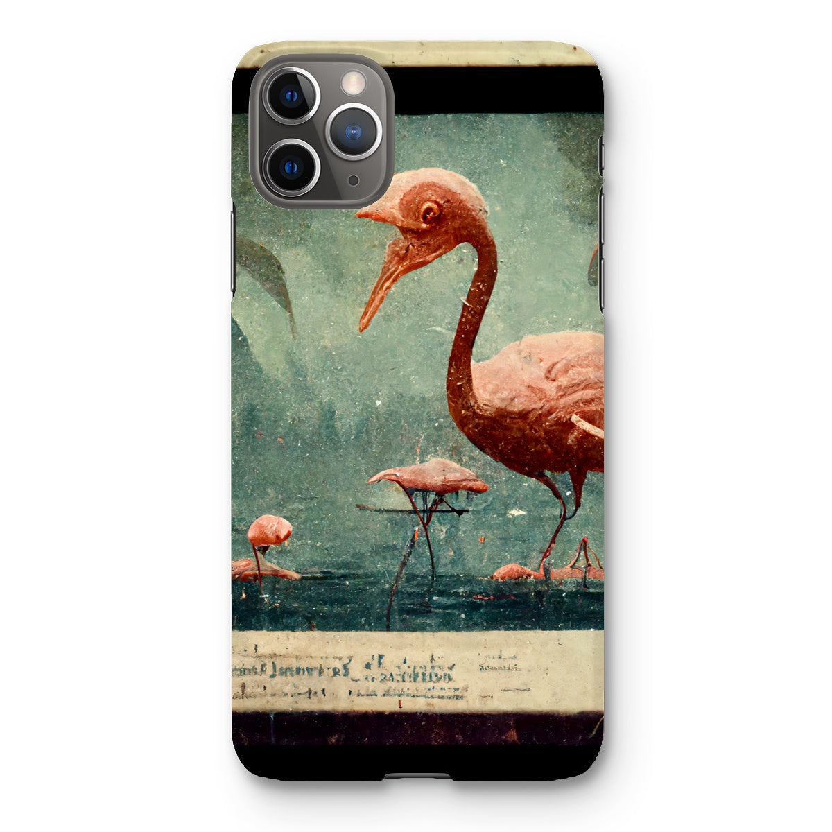 Flamingo Retro View Snap Phone Case