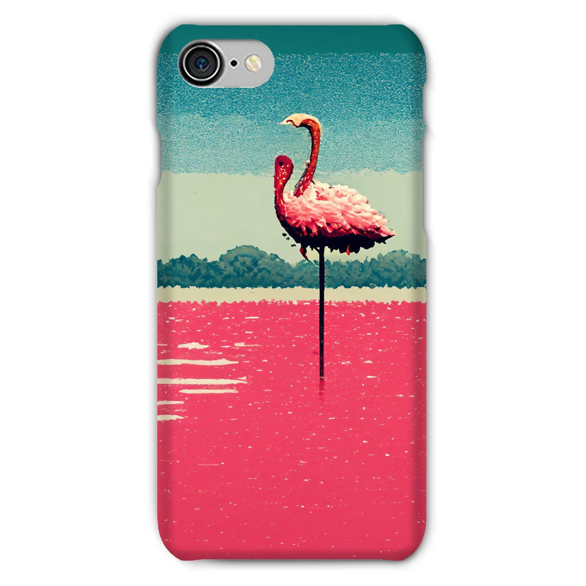 Flamingo 8 Bit Snap Phone Case