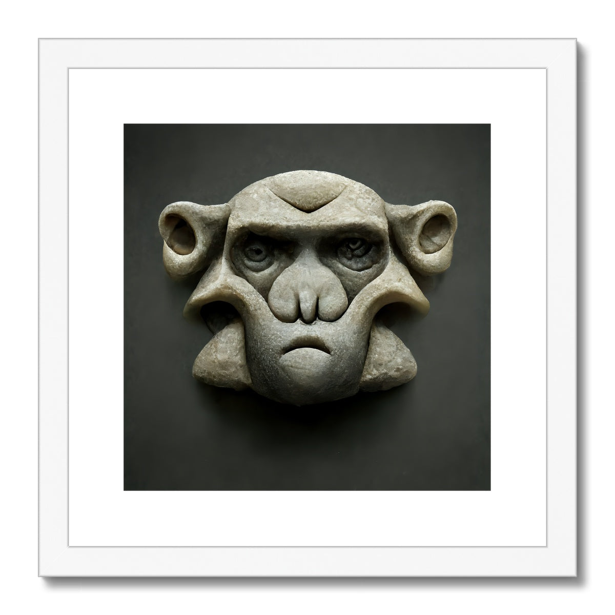 Stone Faced  Framed & Mounted Print