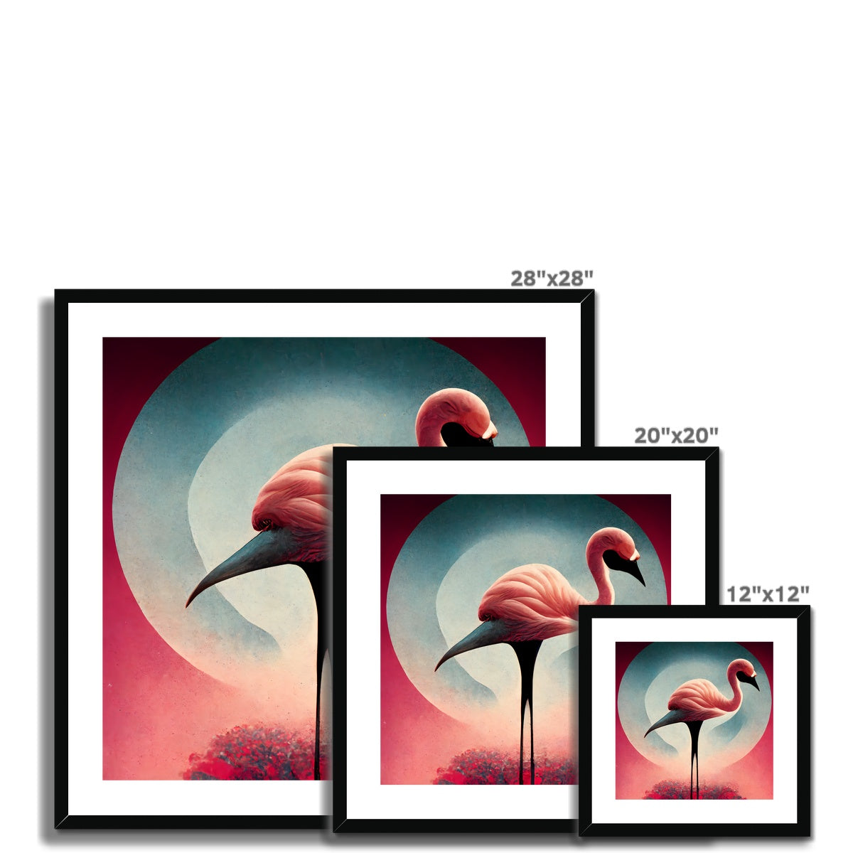 Dreamy Flamingo Framed & Mounted Print