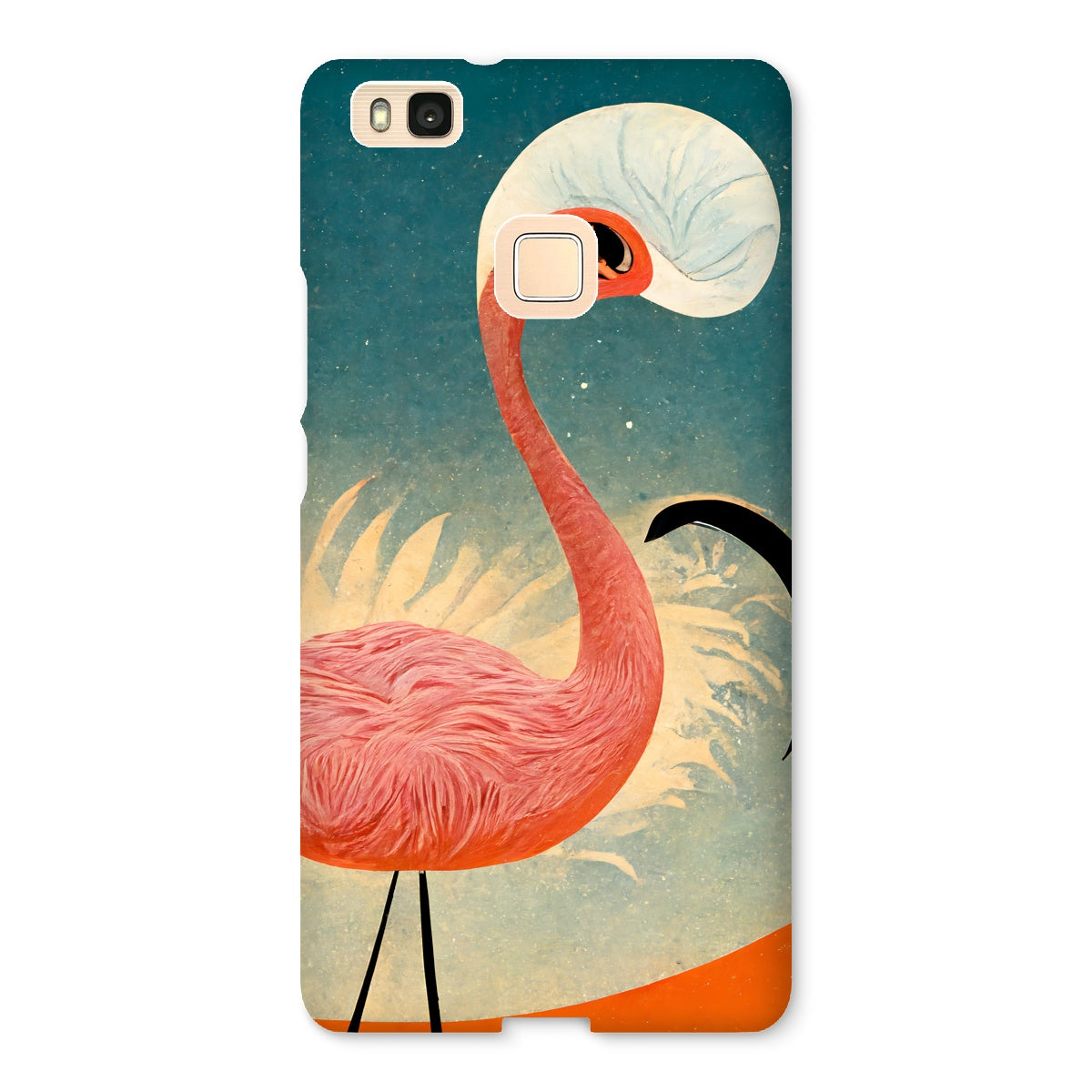 Flamingo Poster Style Snap Phone Case