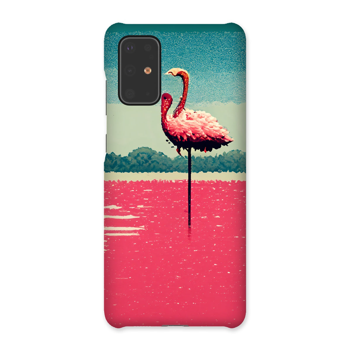 Flamingo 8 Bit Snap Phone Case