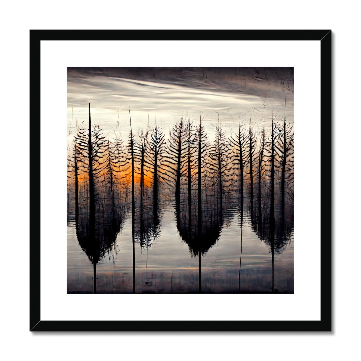 Tree Symmetry Framed & Mounted Print