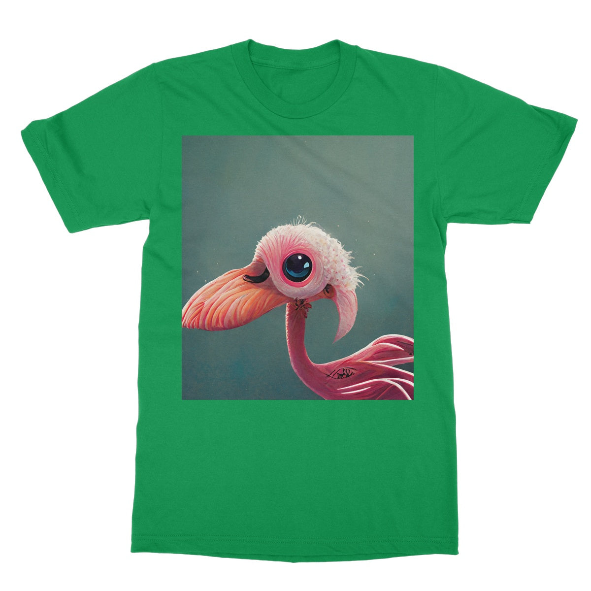 Baby Bird Flamingo Softstyle T-Shirt