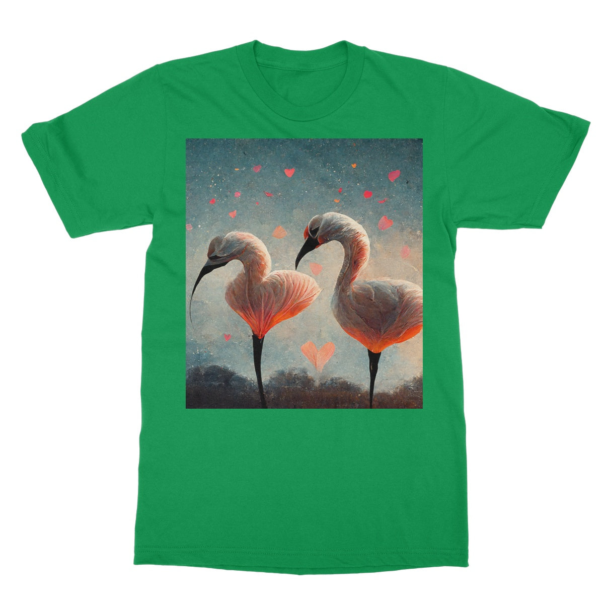 Flamingo Valentine Softstyle T-Shirt