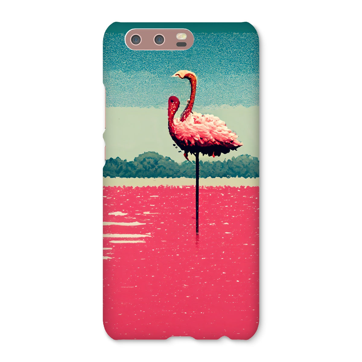 Flamingo 8 Bit Snap Phone Case