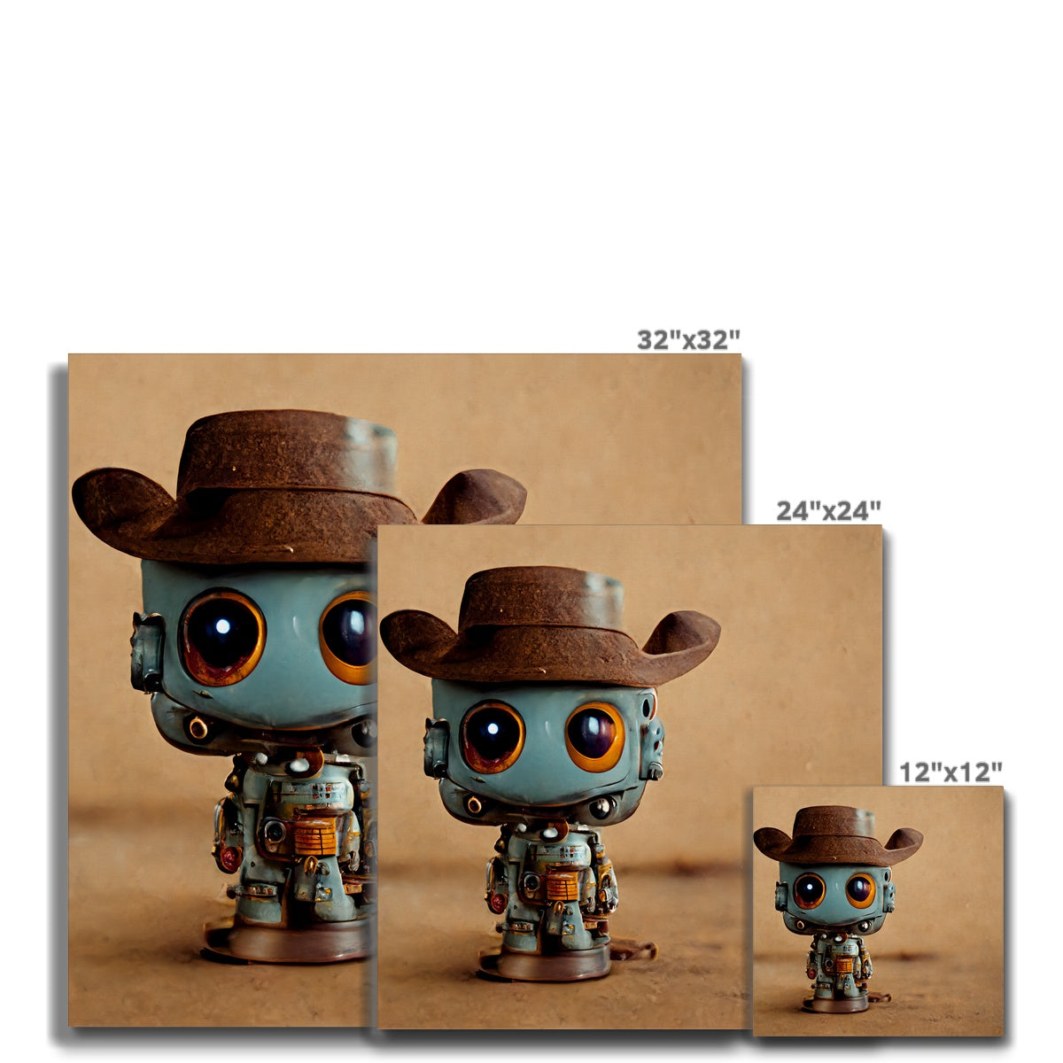 Cowbot Pop Canvas