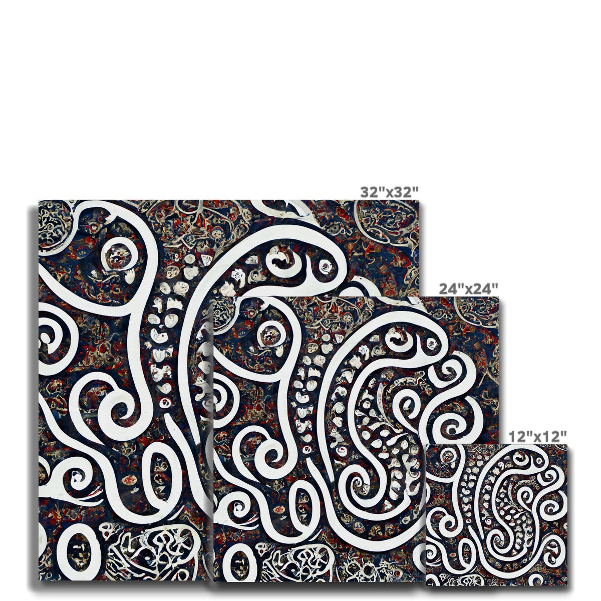 Swirling Paisley Canvas