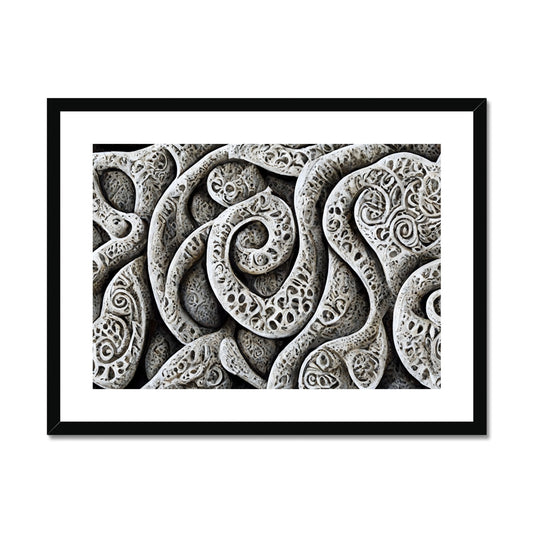 Stone Carvings Framed & Mounted Print