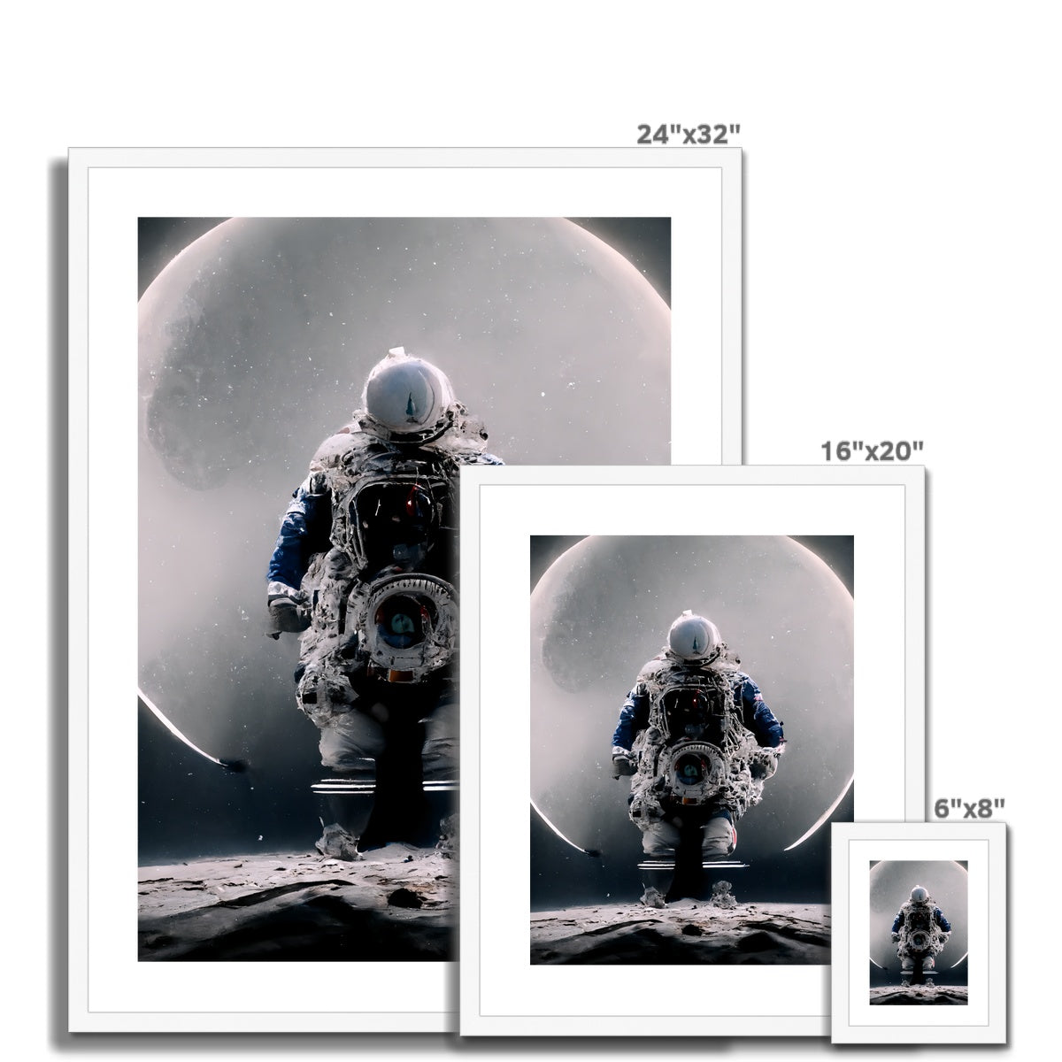 Moon Gazer Framed & Mounted Print