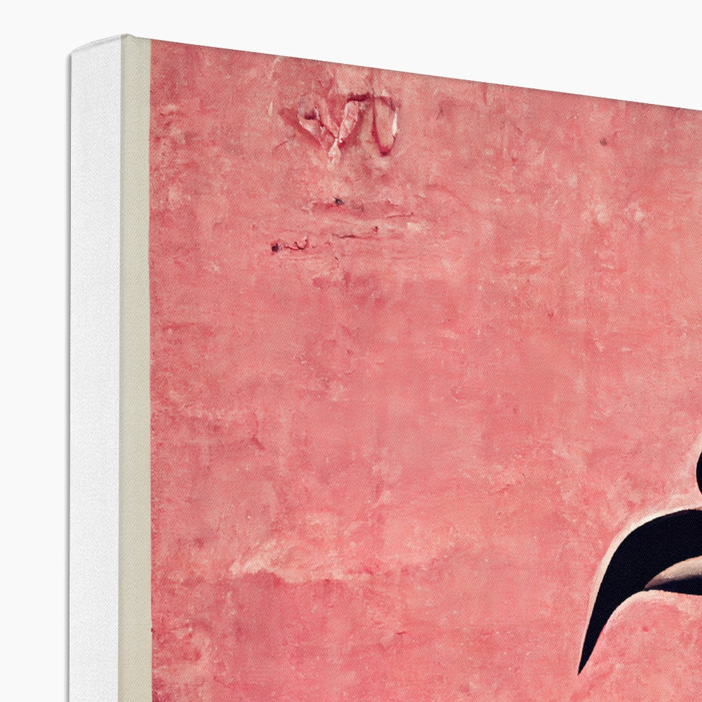 Flamingo Folds Canvas