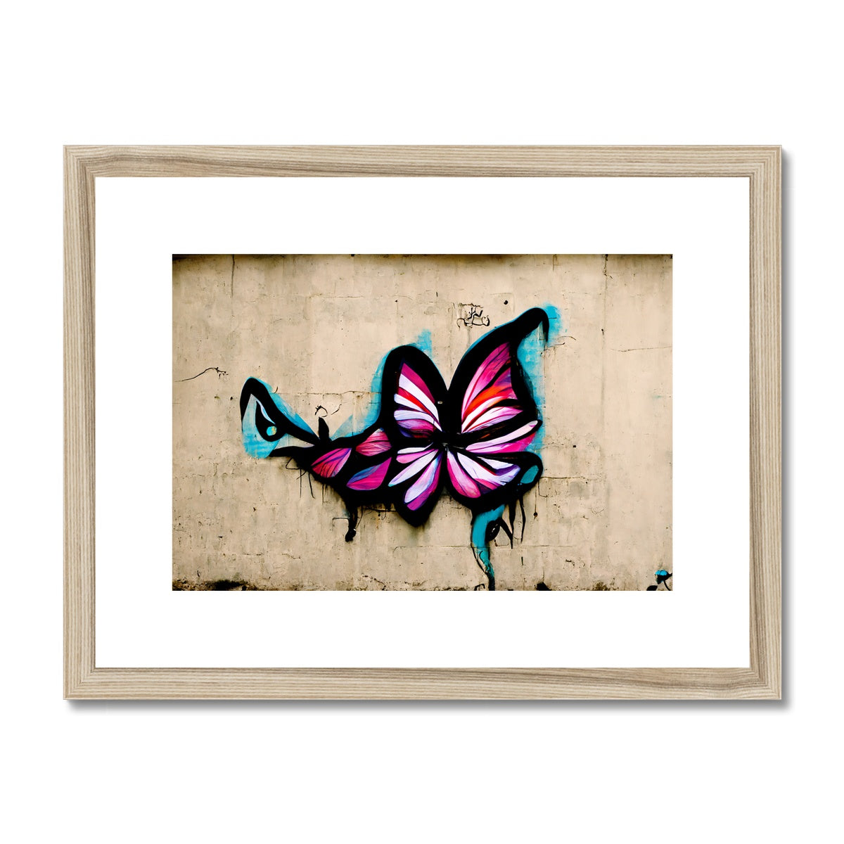 Brick Butterfly Framed & Mounted Print