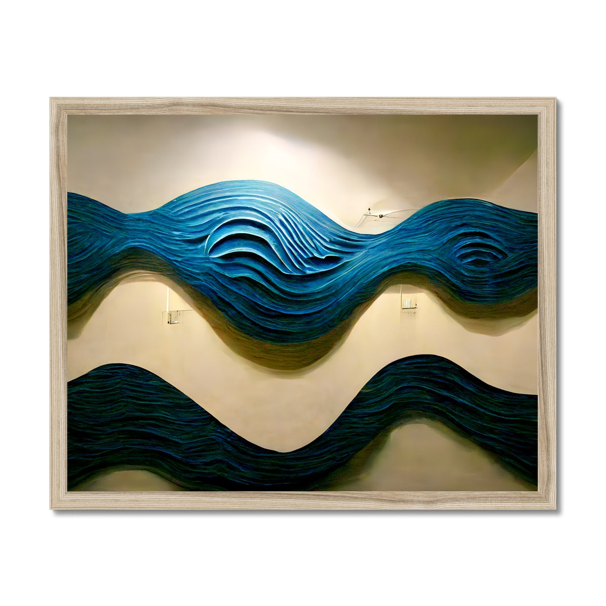 Blue Waves Framed Print