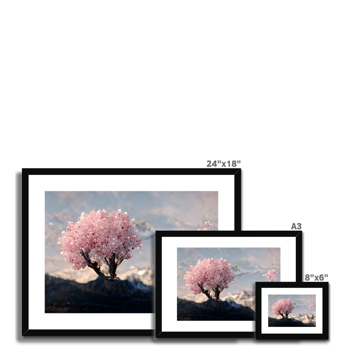 Cherry Crystals Framed & Mounted Print
