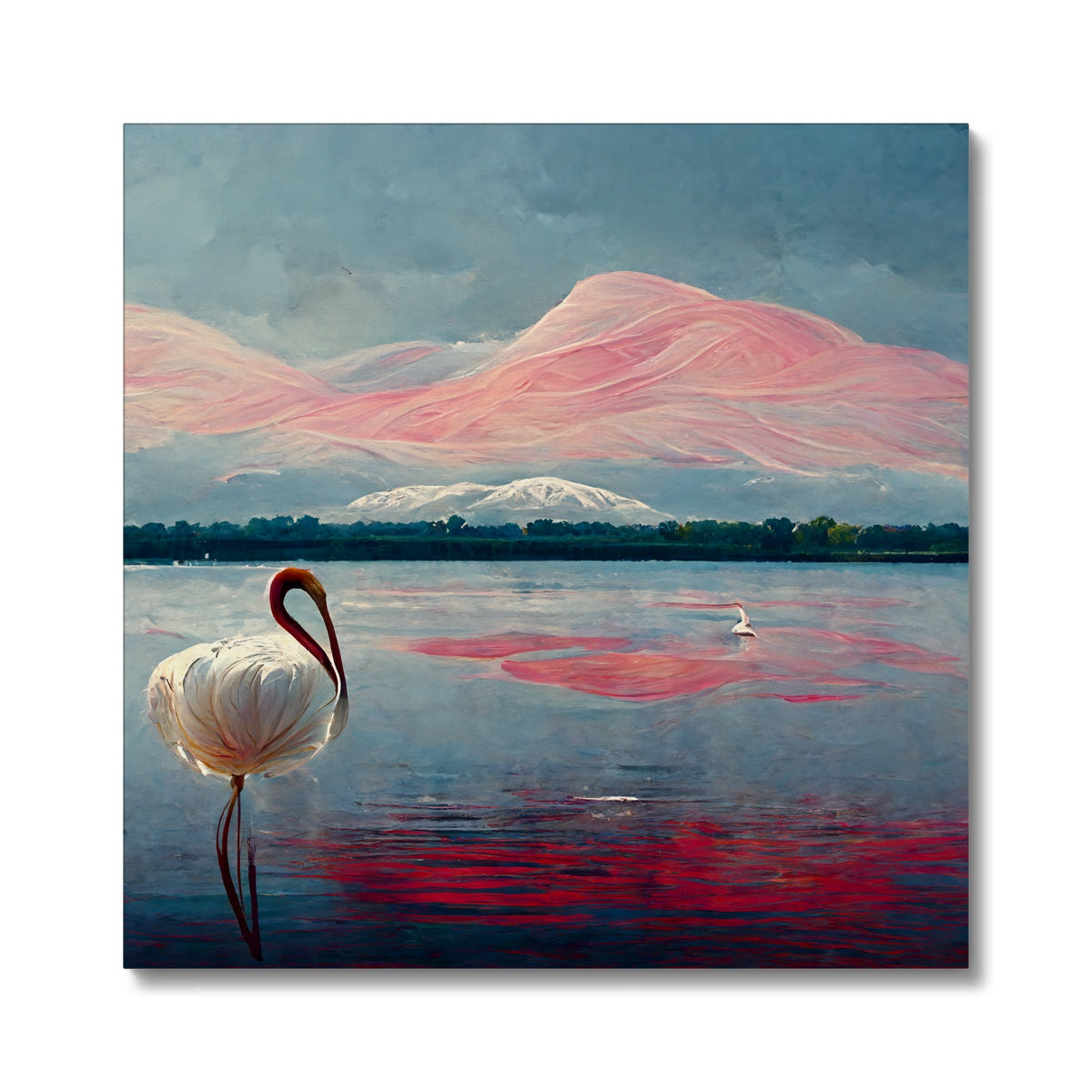 Flamingo Mountains Canvas