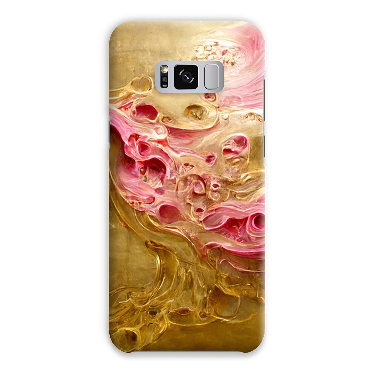 Swirls of Gold and Pinkk Snap Phone Case