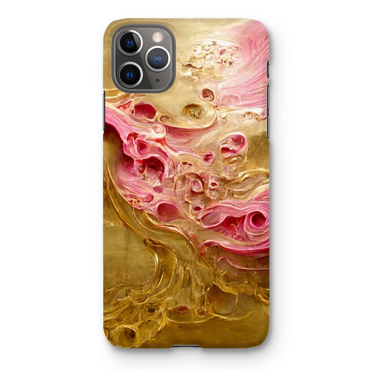 Swirls of Gold and Pinkk Snap Phone Case