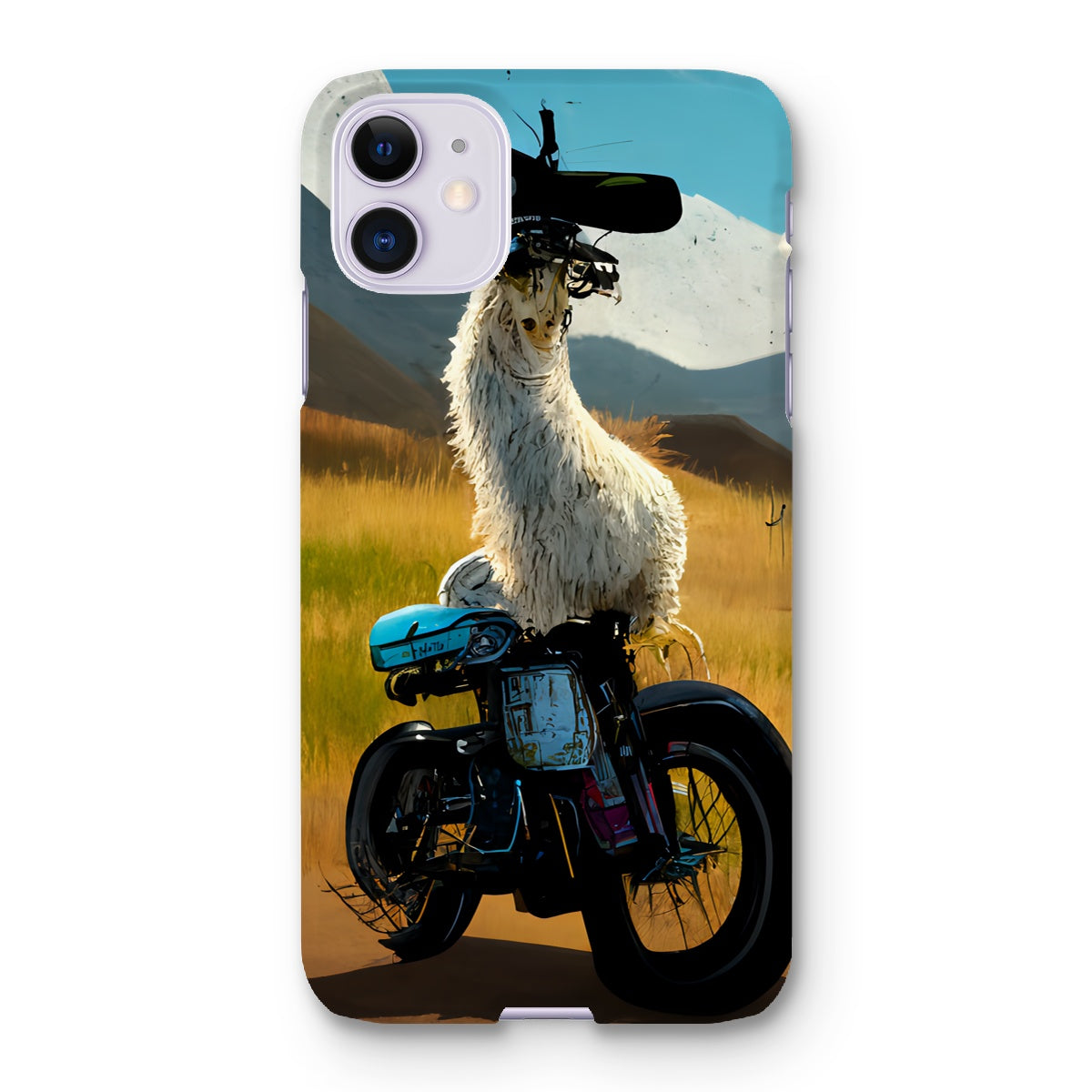 Llama on a Bike Snap Phone Case