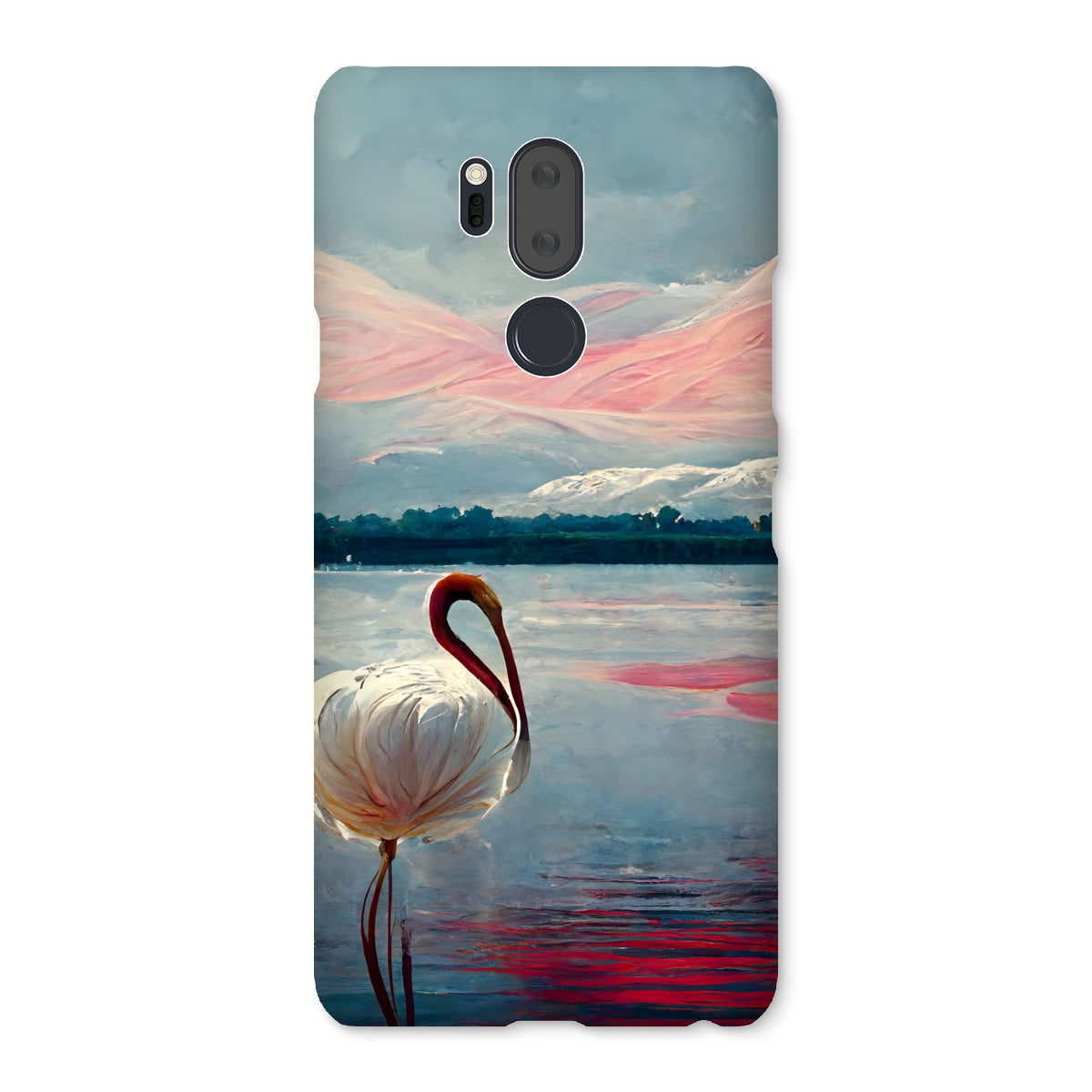 Flamingo Mountains Snap Phone Case