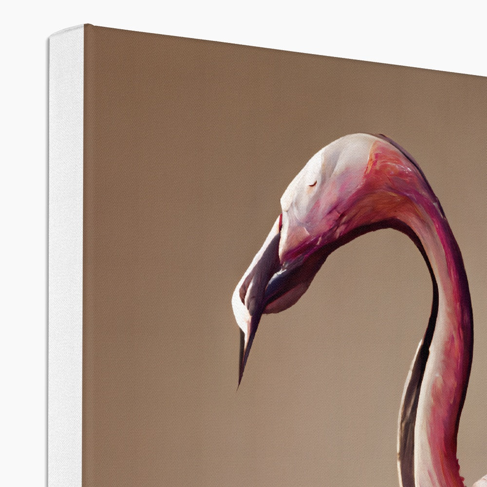 Flamingo Feathers Canvas