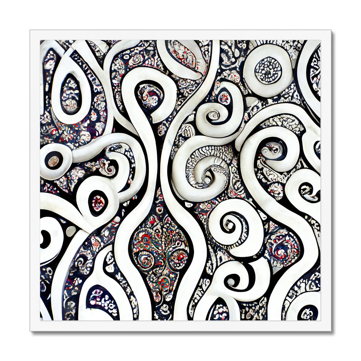 Paisley Swirls Framed Print