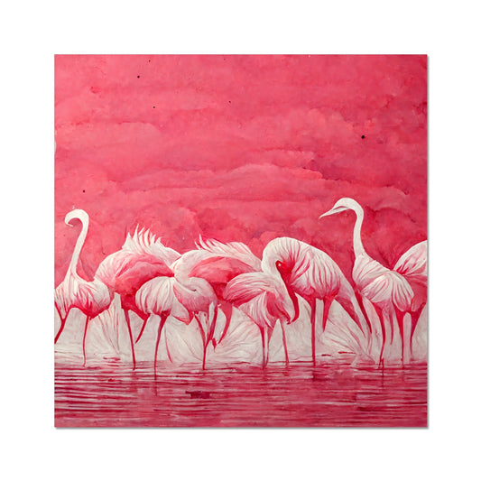 Flamingo Get Together Fine Art Print