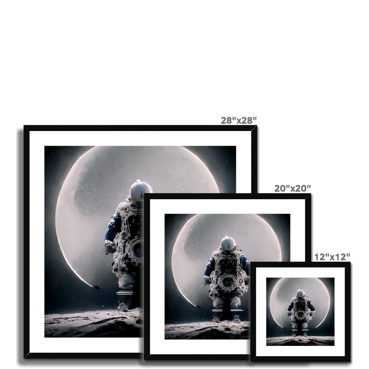 Moon Gazer Framed & Mounted Print