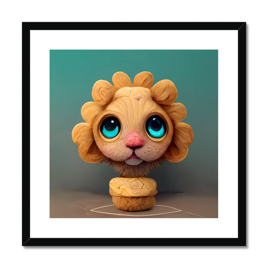 Cute Roar Popit Framed & Mounted Print