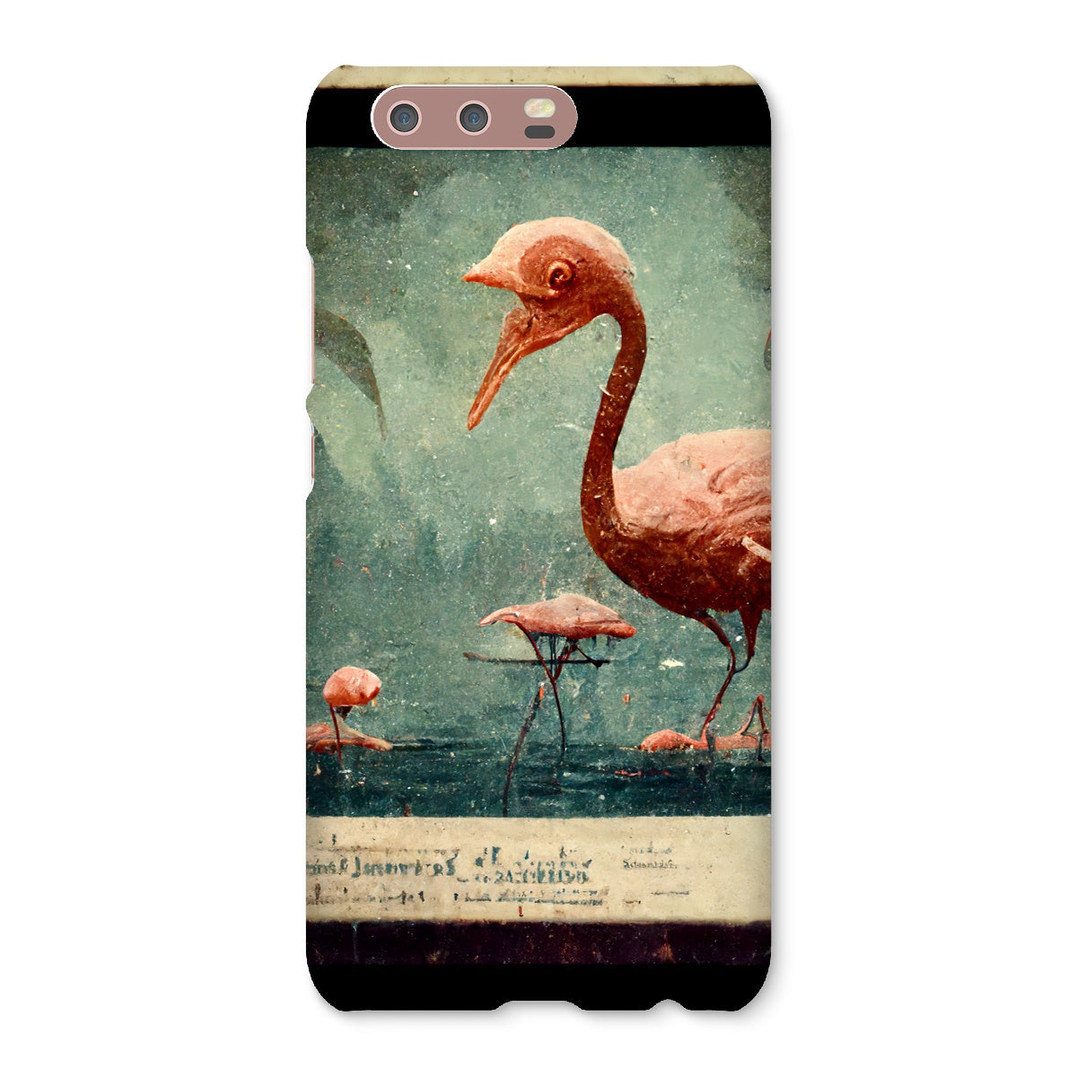 Flamingo Retro View Snap Phone Case