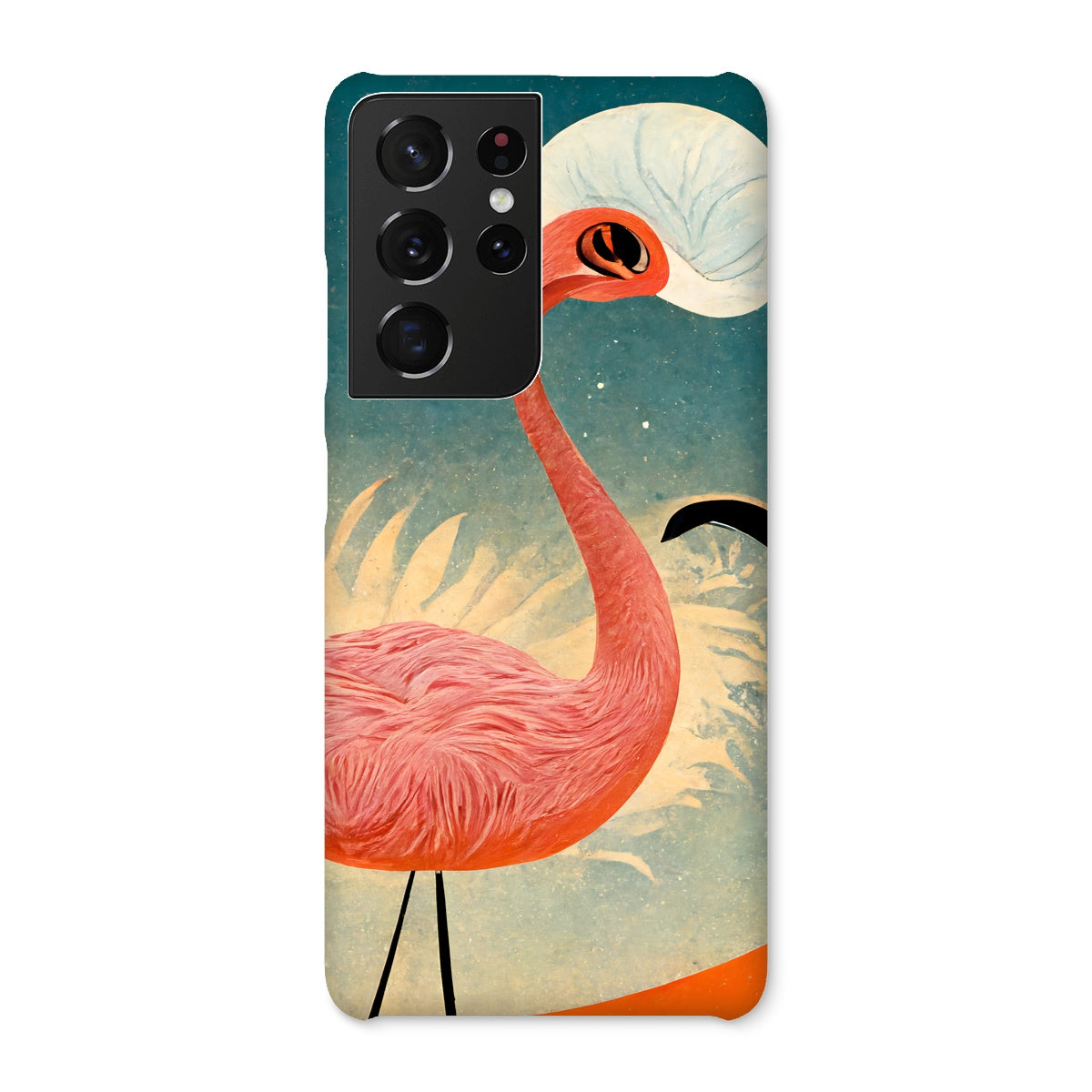 Flamingo Poster Style Snap Phone Case