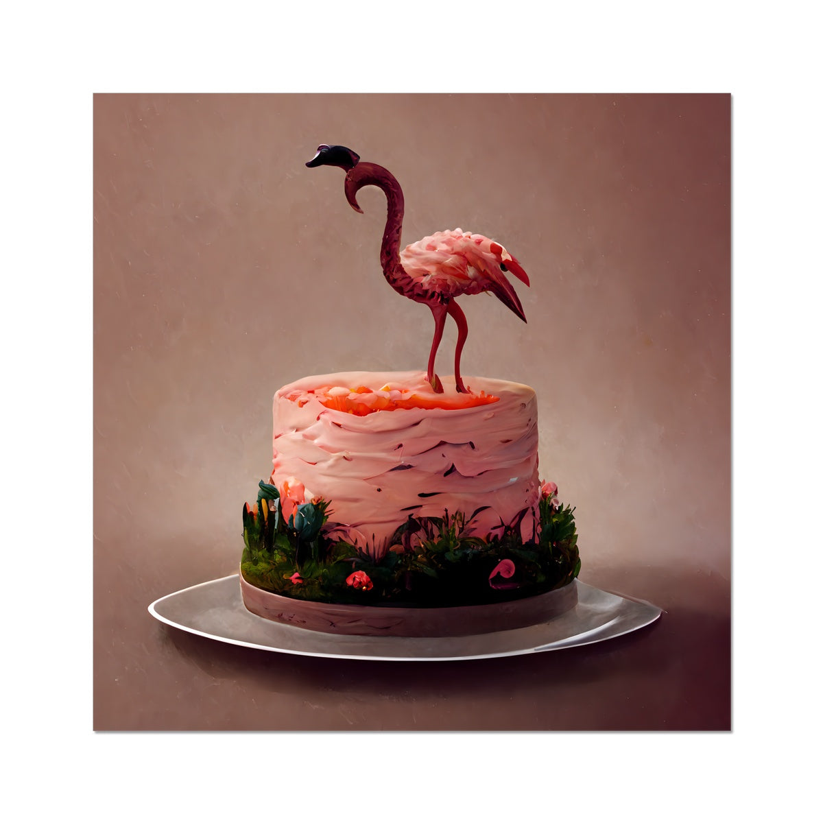 Flamingo Birthday Fine Art Print