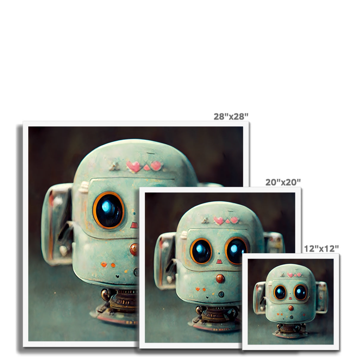 Puppy Bot Pop Framed Print