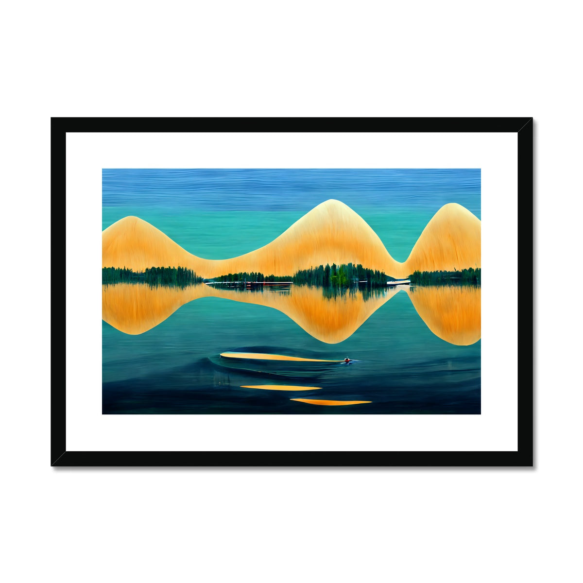 Rebounding in Symmetry Framed & Mounted Print