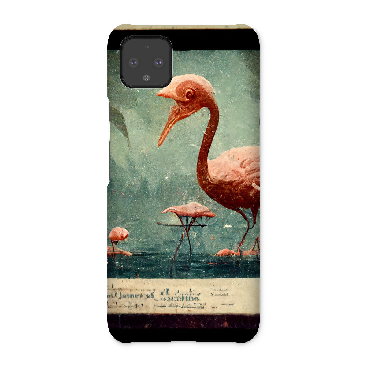 Flamingo Retro View Snap Phone Case