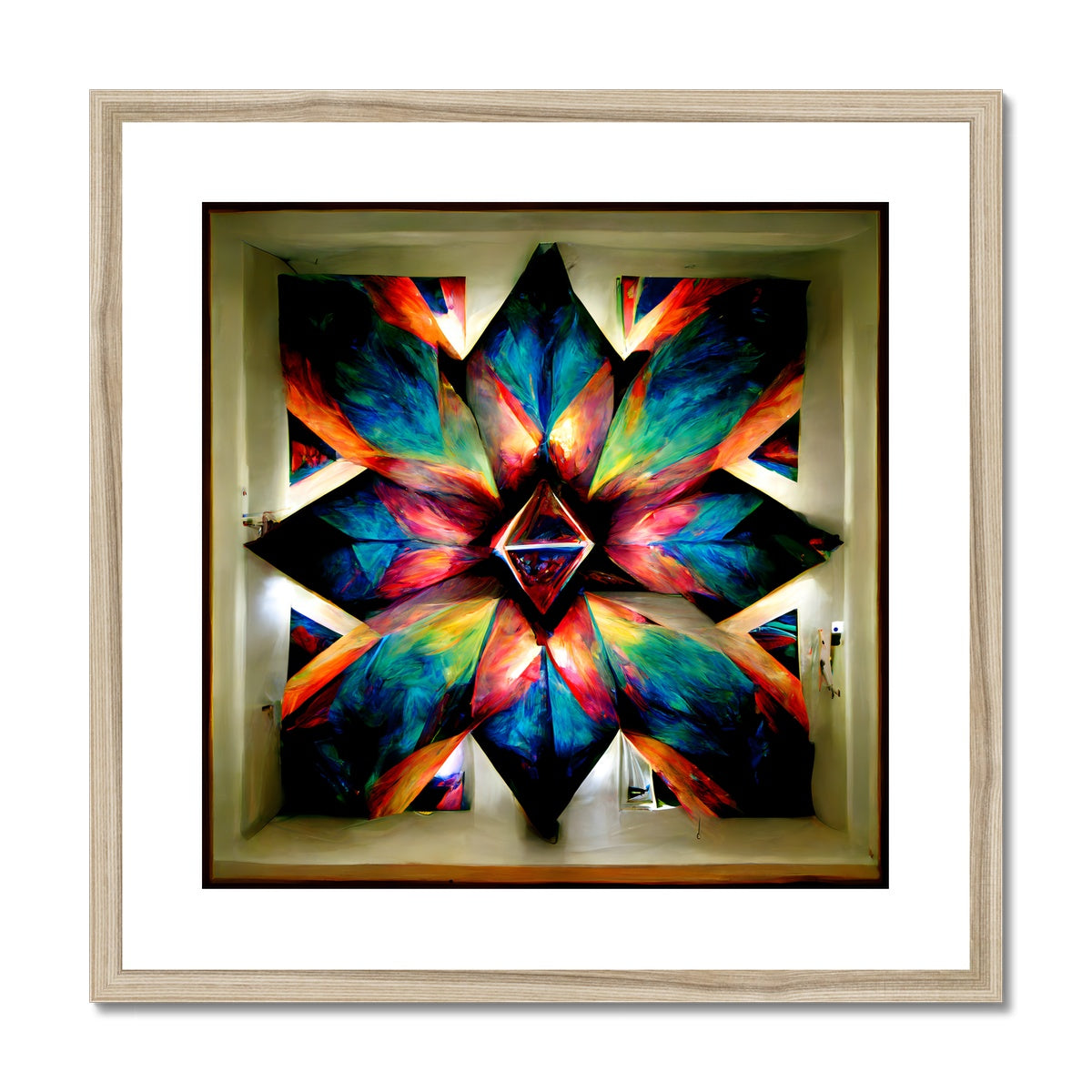 Kaleidoscope Window Framed & Mounted Print