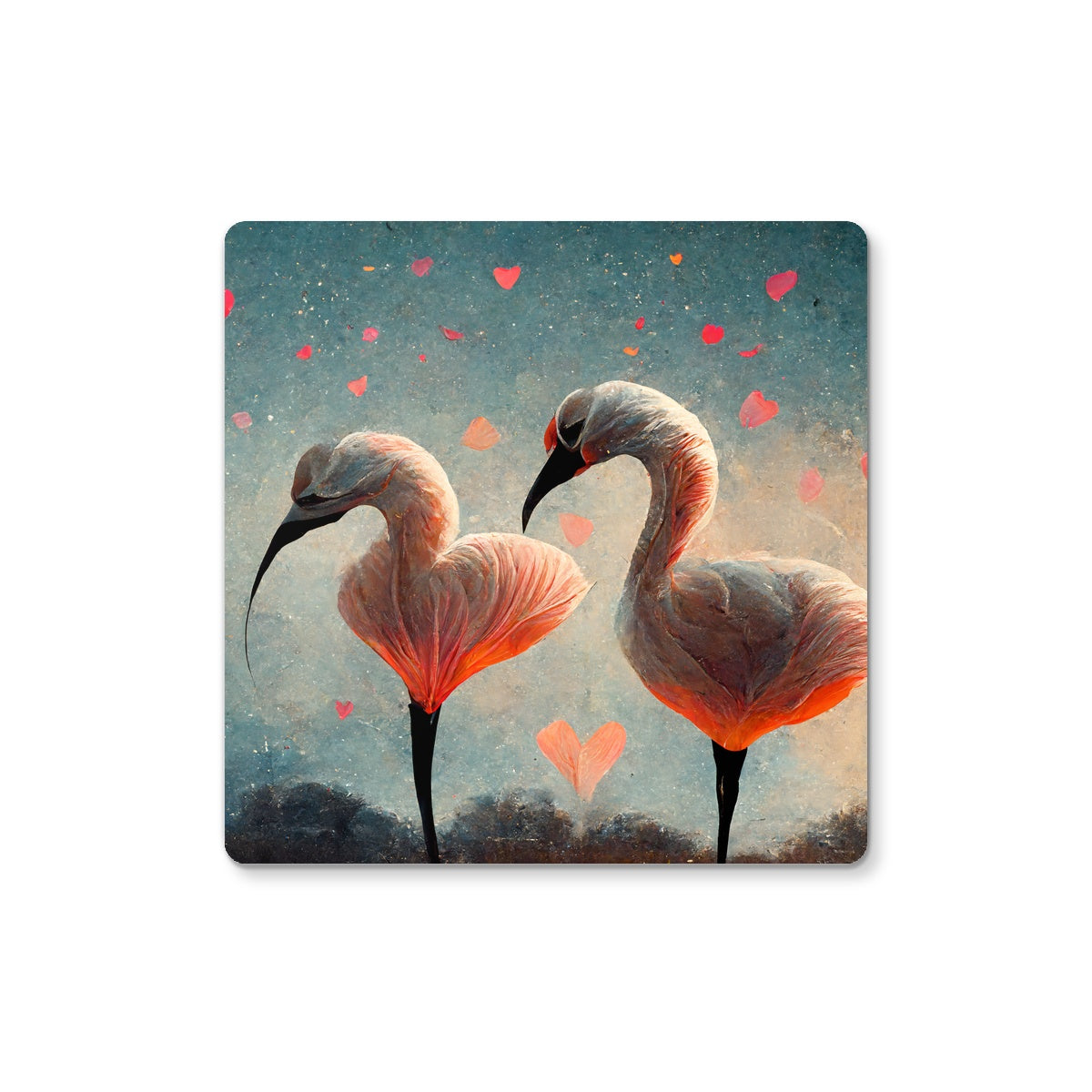 Flamingo Valentine Coaster