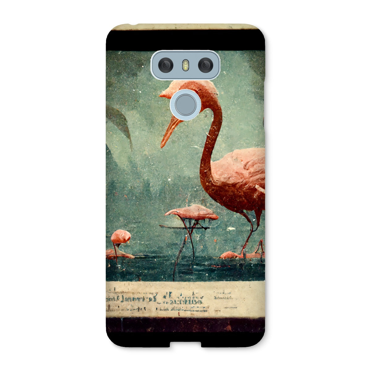 Flamingo Retro View Snap Phone Case