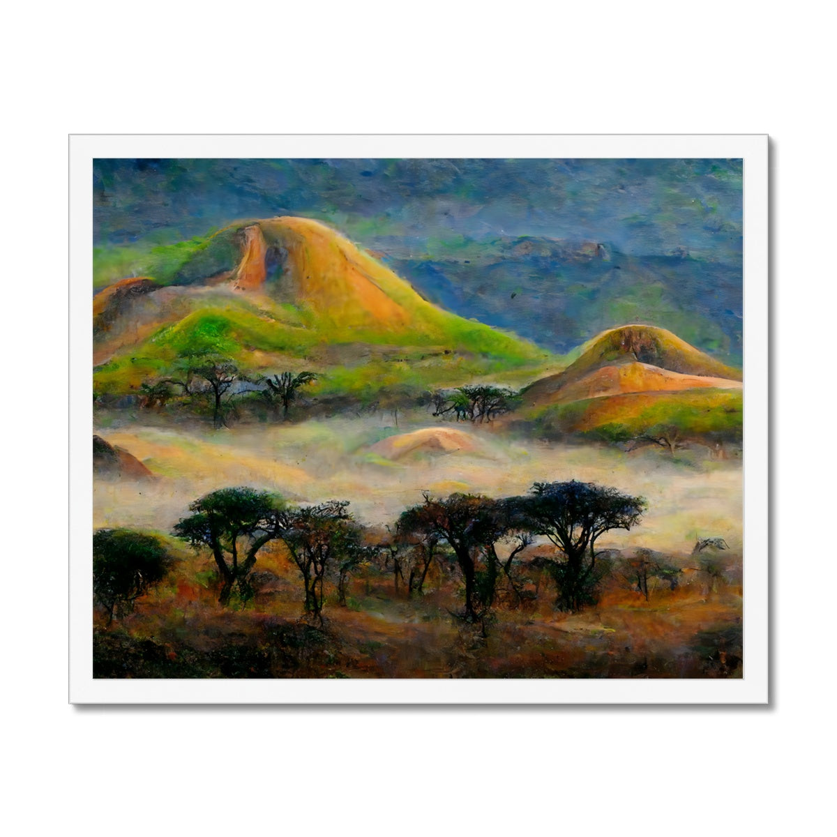 Rolling Hills Africa Framed Print