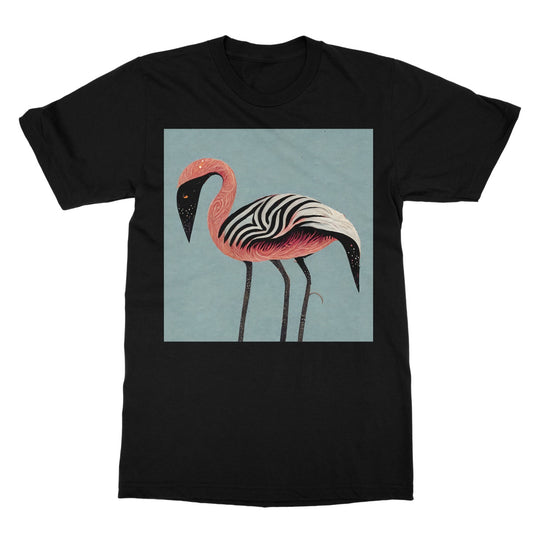 Zebra Flamingo Softstyle T-Shirt