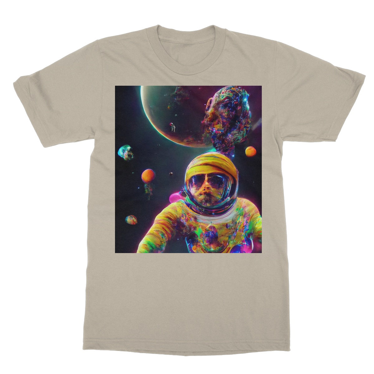 Psychedelic Astronaut in Space Softstyle T-Shirt