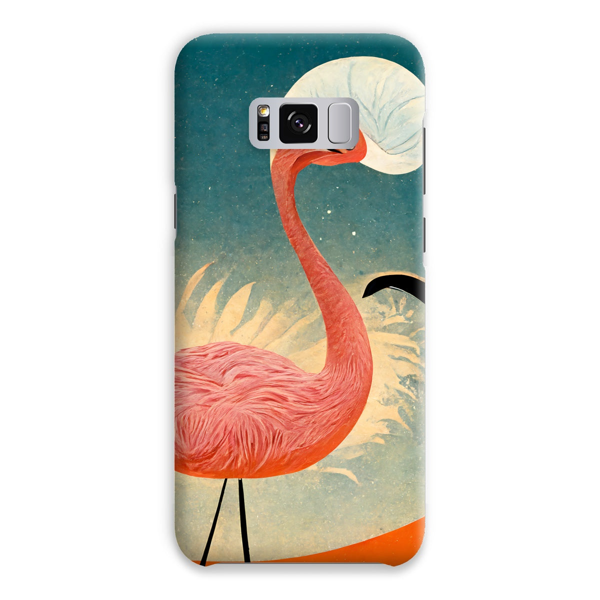 Flamingo Poster Style Snap Phone Case