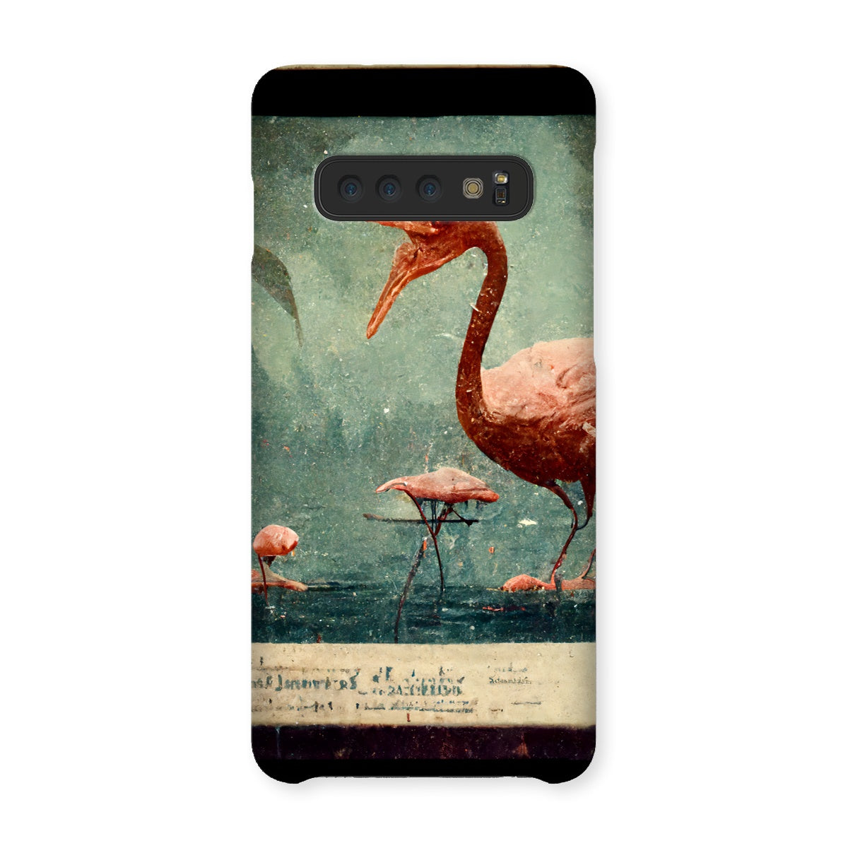 Flamingo Retro View Snap Phone Case